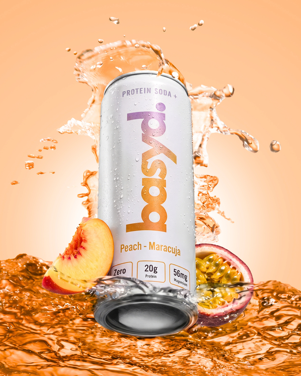 Zuckerfreie Protein Soda + mit Magnesium